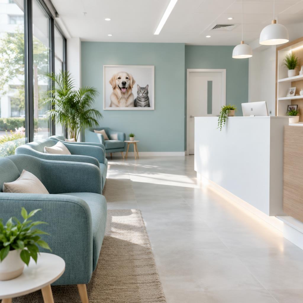 Recepção da clínica veterinária VittaVet em Campinas